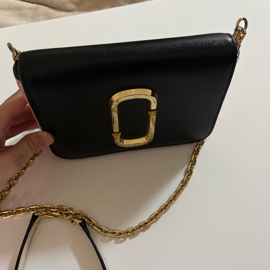Marc Jacobs 黑粉拼色相機包-3