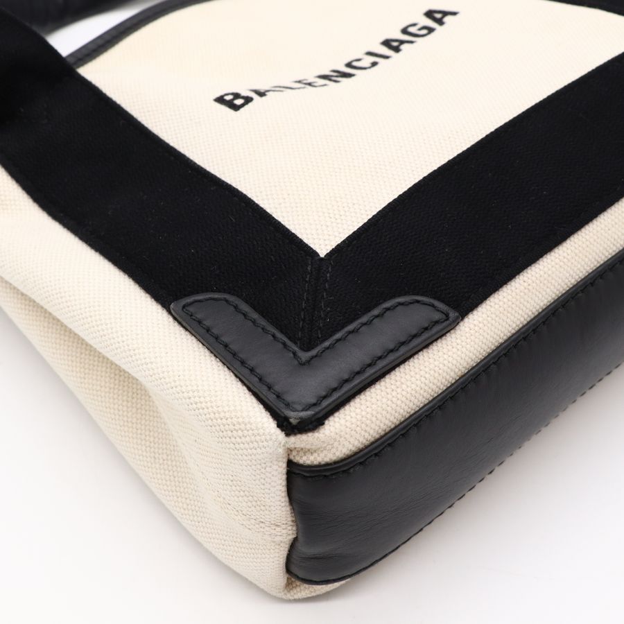 Balenciaga 巴黎世家 米白 Navy Cabas XS 帆布托特包 斜背包 手提包-7