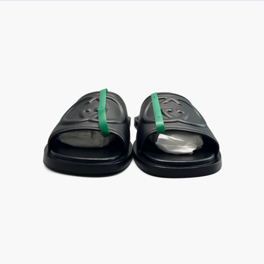 Gucci • 經典大Logo男款黑色拖鞋 全新🈶原廠盒裝-4