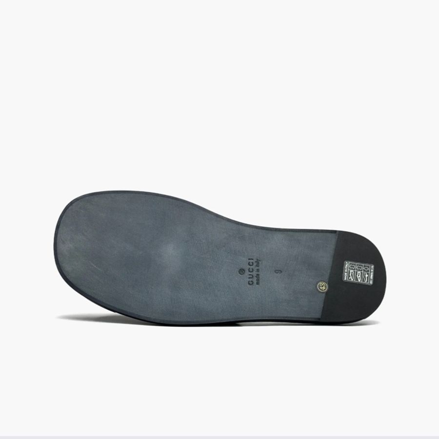 Gucci • 經典大Logo男款黑色拖鞋 全新🈶原廠盒裝-7