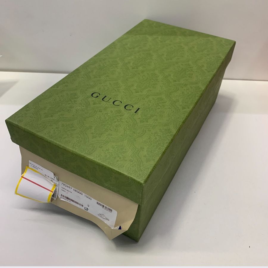 Gucci • 經典大Logo男款黑色拖鞋 全新🈶原廠盒裝-8