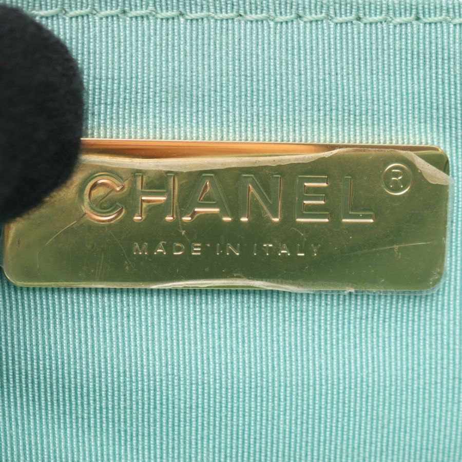 香奈兒 (CHANEL) 19 鏈條腰帶臀包,羊皮材質,綠色,混色五金,二手女款-3