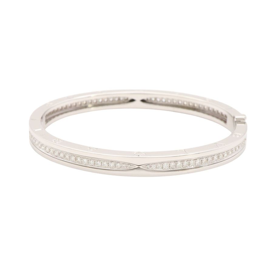BVLGARI 寶格麗 B.zero1 手環 18K白金 鑽石 351392-1