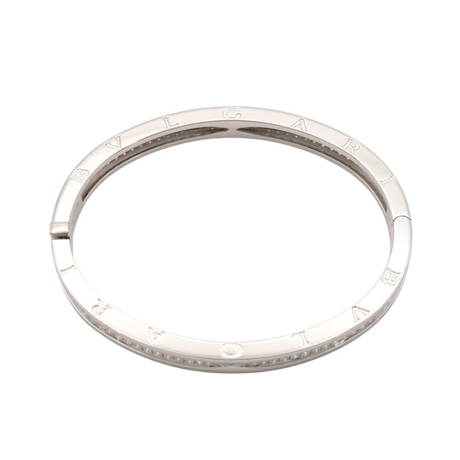 BVLGARI 寶格麗 B.zero1 手環 18K白金 鑽石 351392-3