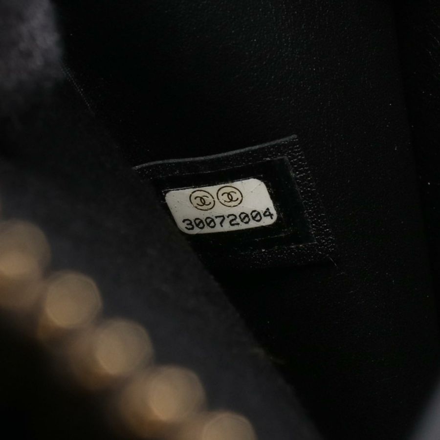 香奈兒 (CHANEL) 絎縫鏈條斜背包 AS1753 黑色皮革 GHW 二手 CC-4