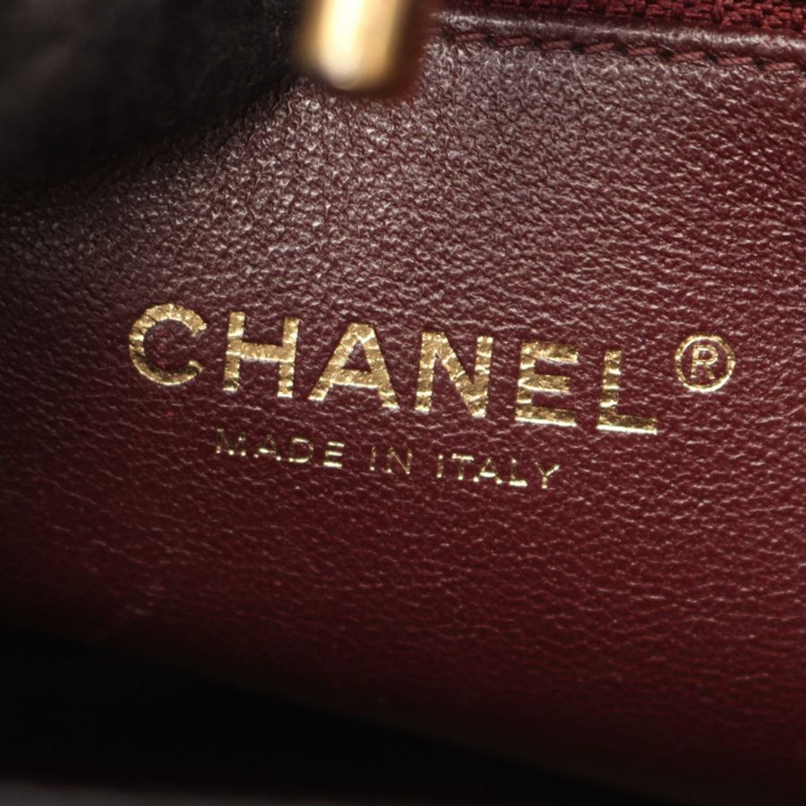 香奈兒 (CHANEL) 商務系列鏈條斜背包 A93750 黑色皮革金色五金二手-4