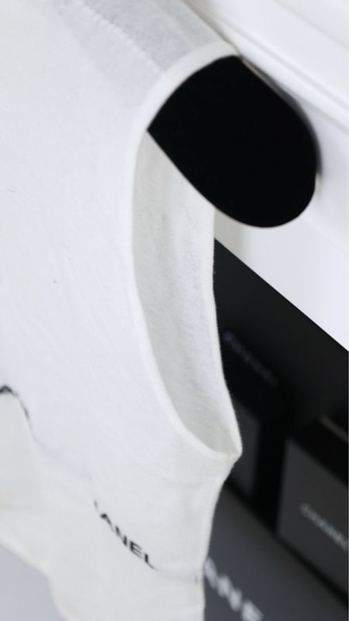 Chanel 04年黑白字母背心上衣-10