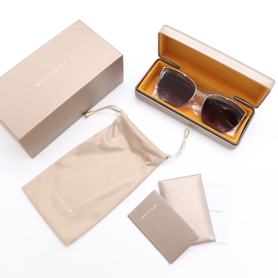 Bvlgari 寶格麗 藍黑色漸層 金屬邊框 貓眼 太陽眼鏡 墨鏡-1