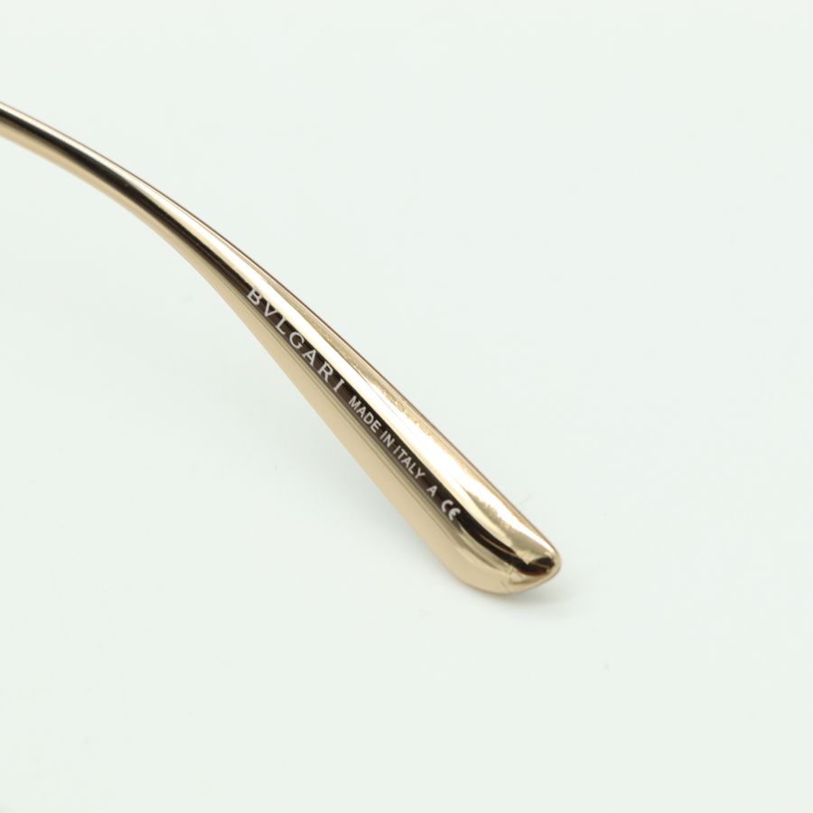 Bvlgari 寶格麗 藍黑色漸層 金屬邊框 貓眼 太陽眼鏡 墨鏡-16