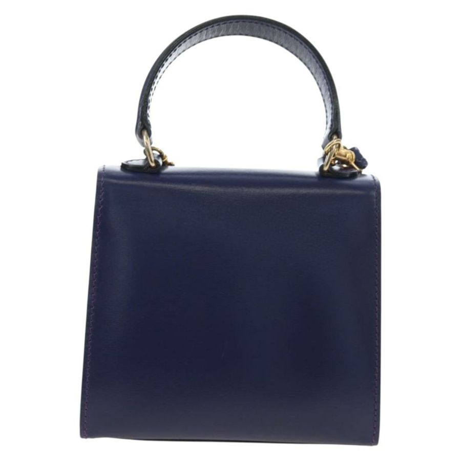 【日本直送】CELINE 手提包 皮革 2way 紫色金色 正品 191842V-1