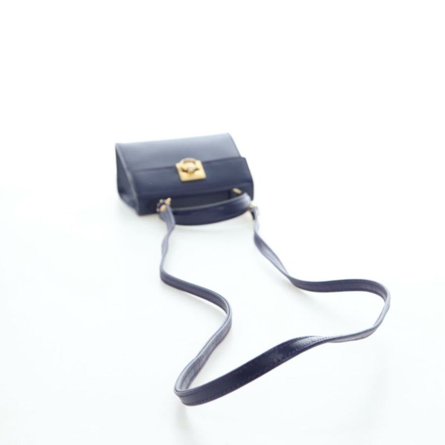 【日本直送】CELINE 手提包 皮革 2way 紫色金色 正品 191842V-7