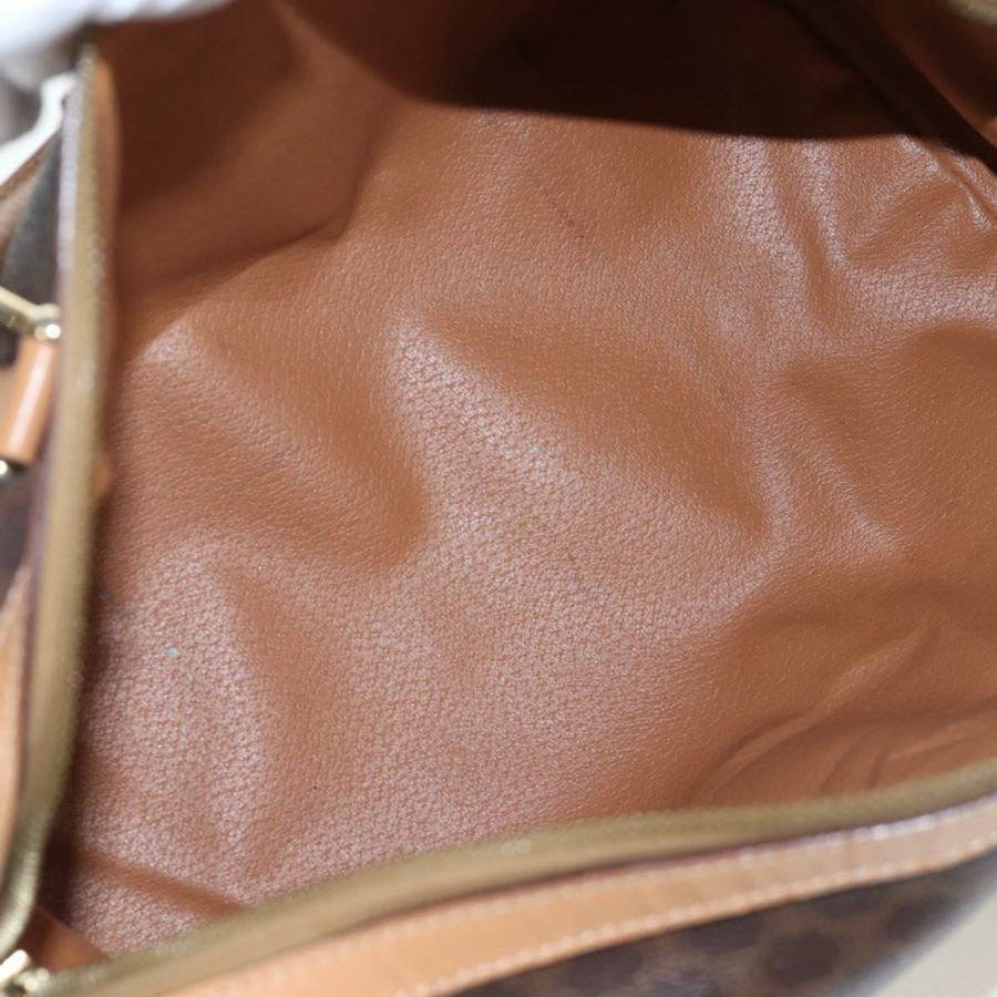 【日本直送】CELINE Macadam帆布波士頓包 PVC皮革 棕色 金色 正品 191818V-10