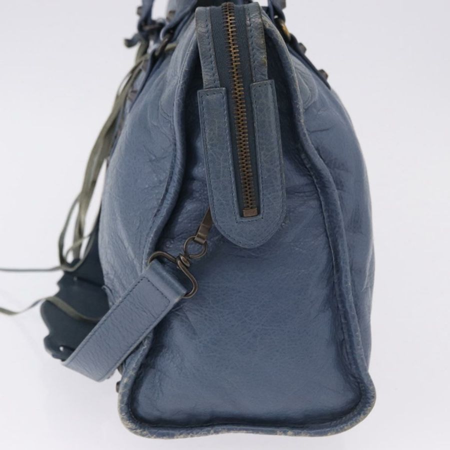 【日本直送】BALENCIAGA 城市手提包 皮革 兩用 藍色 115748 正品 193079V-2