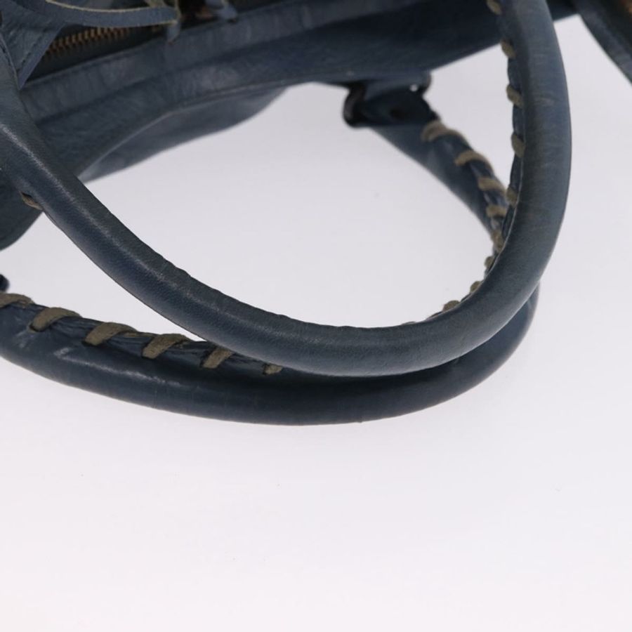 【日本直送】BALENCIAGA 城市手提包 皮革 兩用 藍色 115748 正品 193079V-6