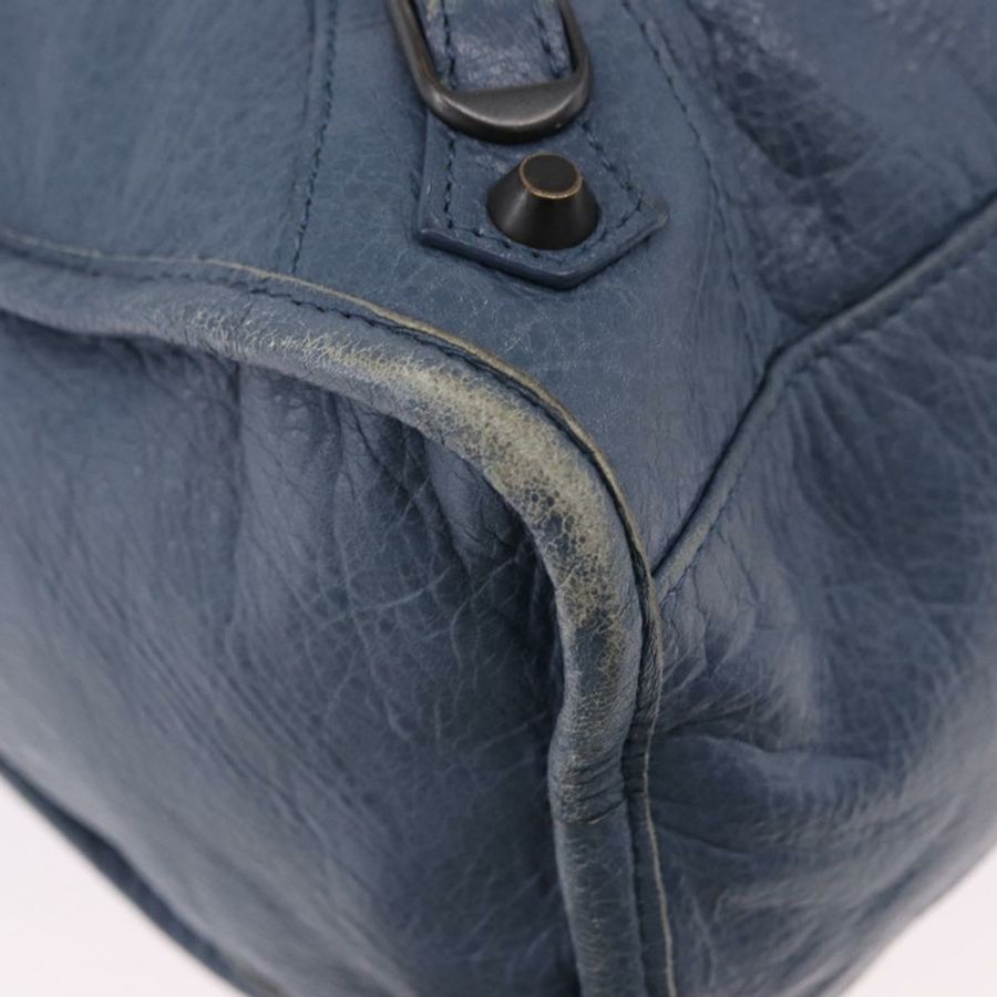 【日本直送】BALENCIAGA 城市手提包 皮革 兩用 藍色 115748 正品 193079V-8