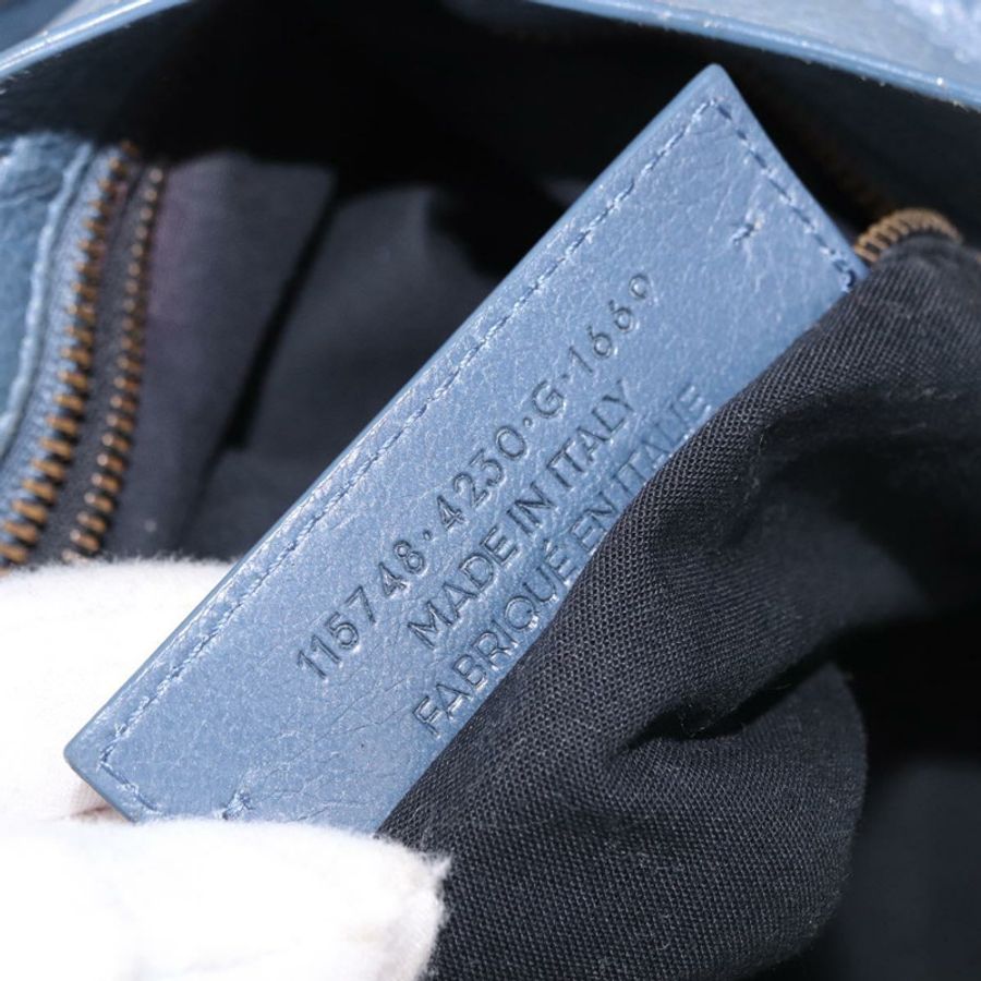 【日本直送】BALENCIAGA 城市手提包 皮革 兩用 藍色 115748 正品 193079V-10