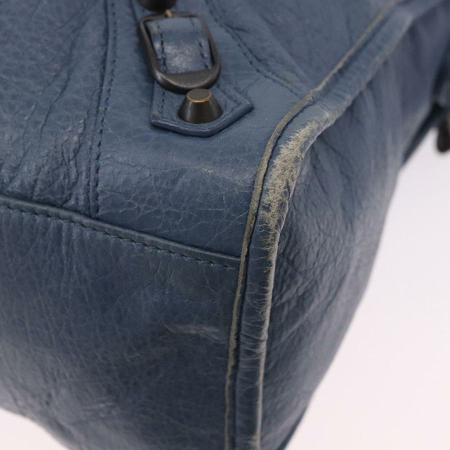 【日本直送】BALENCIAGA 城市手提包 皮革 兩用 藍色 115748 正品 193079V-15