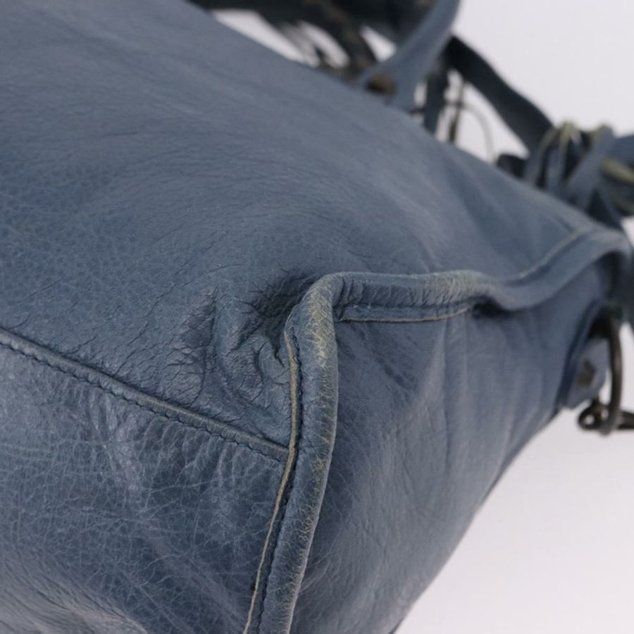 【日本直送】BALENCIAGA 城市手提包 皮革 兩用 藍色 115748 正品 193079V-17