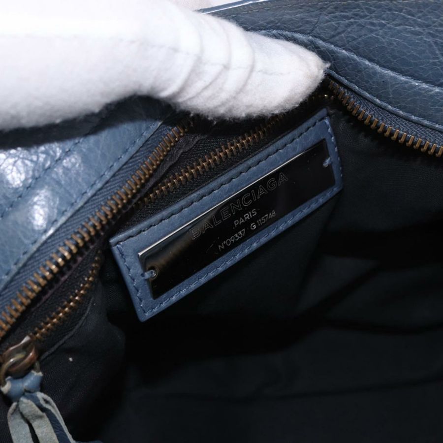 【日本直送】BALENCIAGA 城市手提包 皮革 兩用 藍色 115748 正品 193079V-20