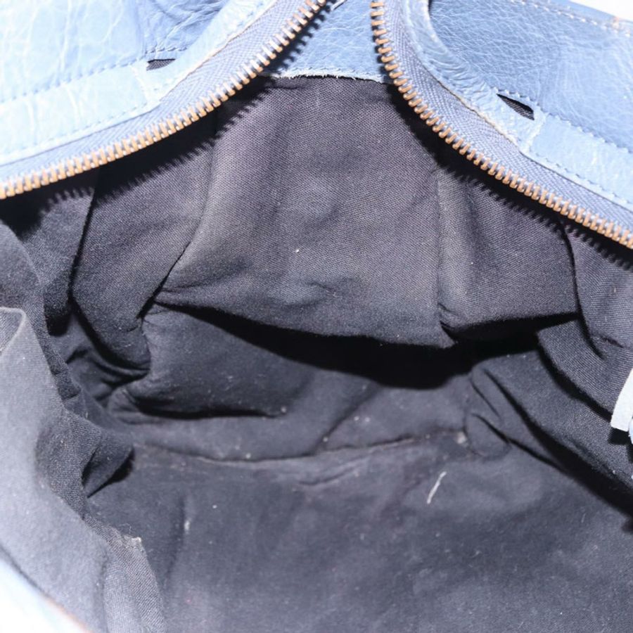 【日本直送】BALENCIAGA 城市手提包 皮革 兩用 藍色 115748 正品 193079V-22