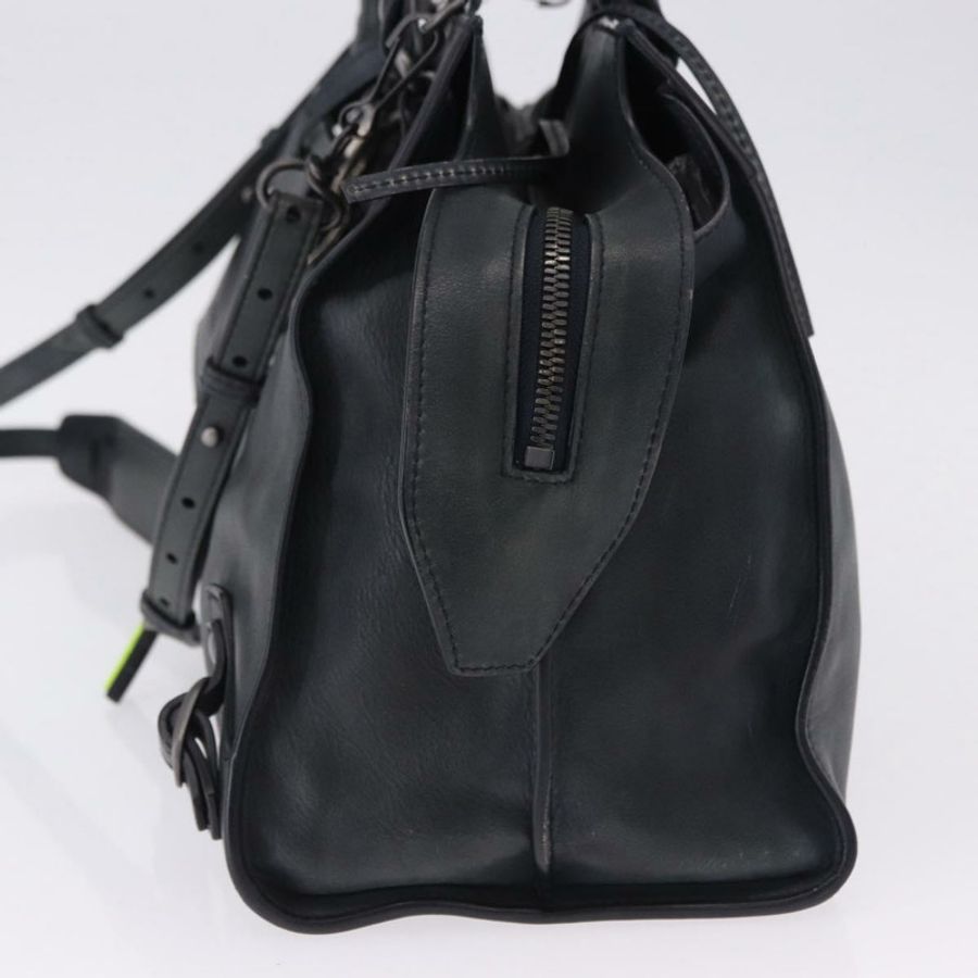 【日本直送】BALENCIAGA Le City 手提包 皮革 海軍藍 銀色 684907 正品 ka5367SAM-2