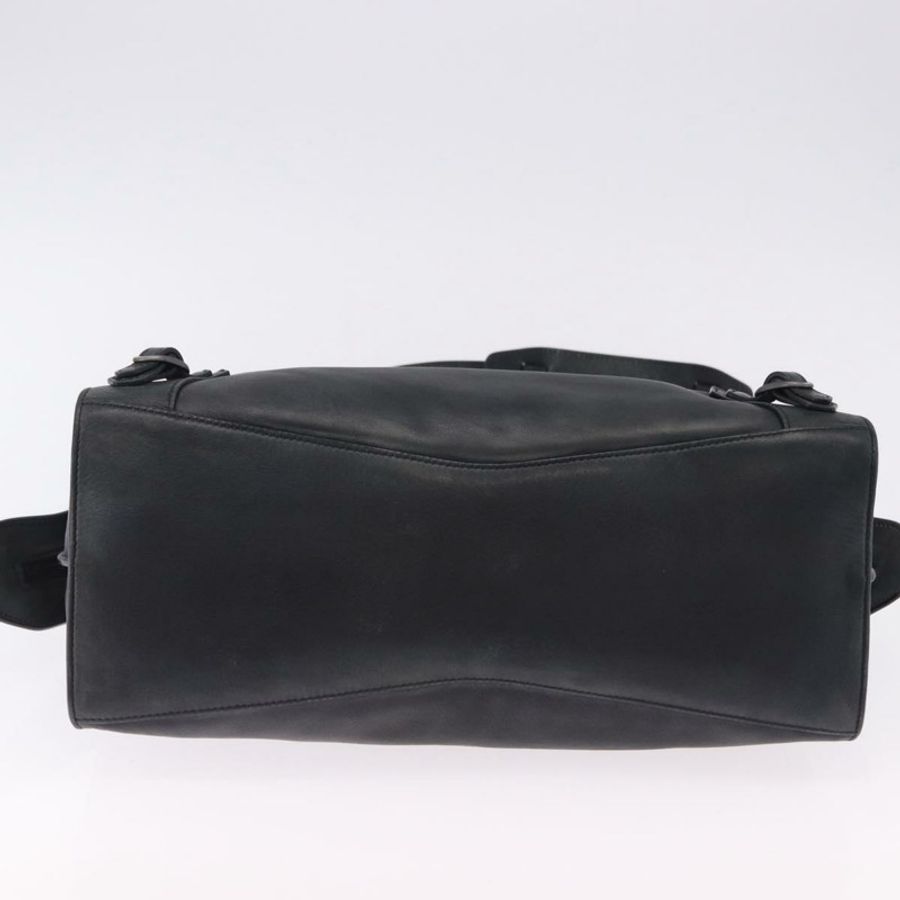 【日本直送】BALENCIAGA Le City 手提包 皮革 海軍藍 銀色 684907 正品 ka5367SAM-4
