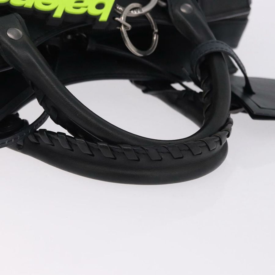 【日本直送】BALENCIAGA Le City 手提包 皮革 海軍藍 銀色 684907 正品 ka5367SAM-6