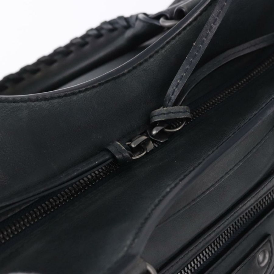 【日本直送】BALENCIAGA Le City 手提包 皮革 海軍藍 銀色 684907 正品 ka5367SAM-9