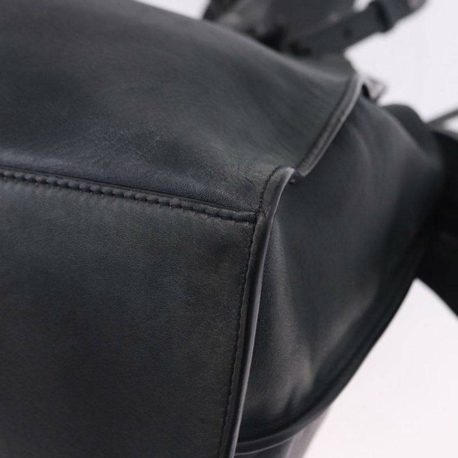 【日本直送】BALENCIAGA Le City 手提包 皮革 海軍藍 銀色 684907 正品 ka5367SAM-17