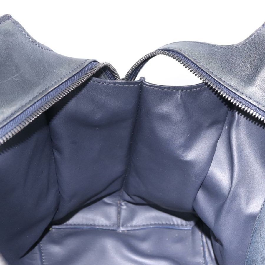 【日本直送】BALENCIAGA Le City 手提包 皮革 海軍藍 銀色 684907 正品 ka5367SAM-21