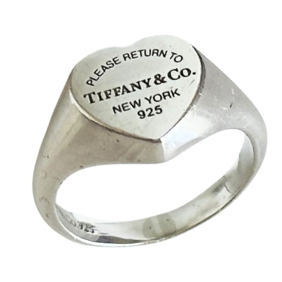 TIFFANY & CO. Return To Tiffany 純銀 愛心💗 戒指-1