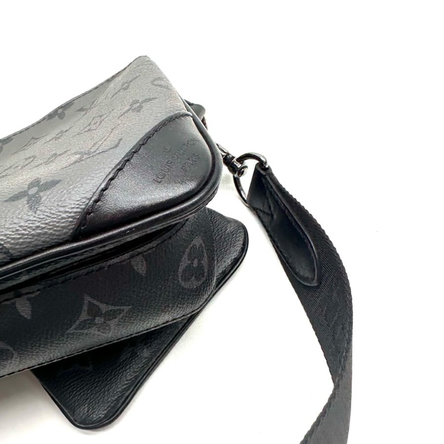 Louis Vuitton 路易威登 Trio 經典老花滿印五合一 塗層帆布拼牛皮 郵差包手拿單肩斜挎包-5