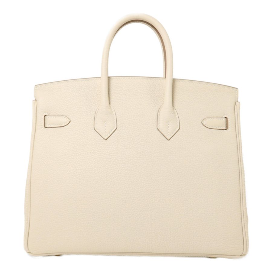 HERMES Togo皮革Birkin 25手挽袋Craie-1