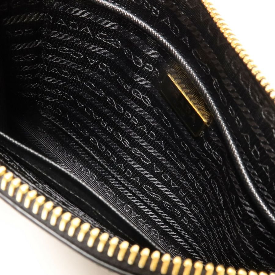 PRADA Saffiano皮革Pouch bag手拿包-4