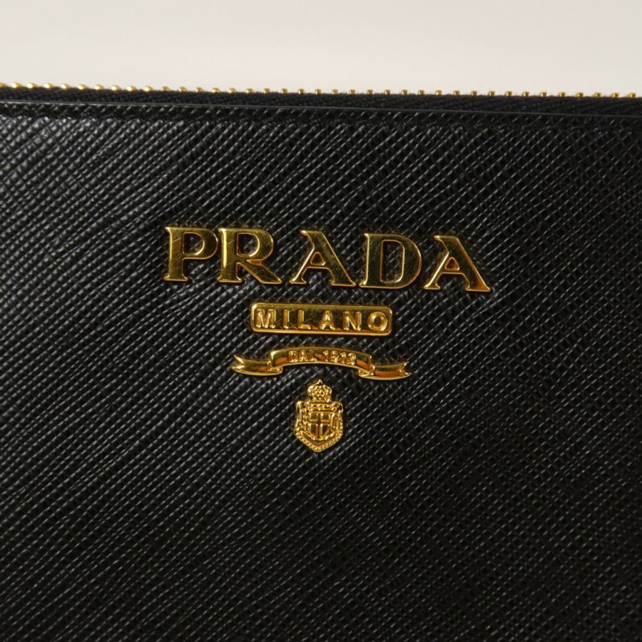 PRADA Saffiano皮革Pouch bag手拿包-13