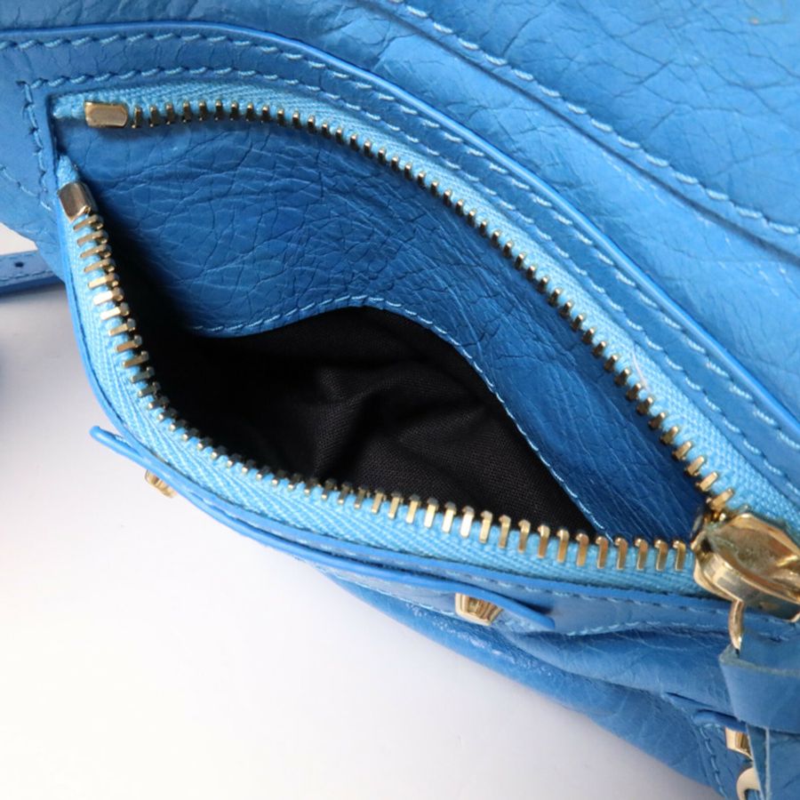 BALENCIAGA 羊皮皮革Motocross Classic Hip Crossbody肩背袋-5