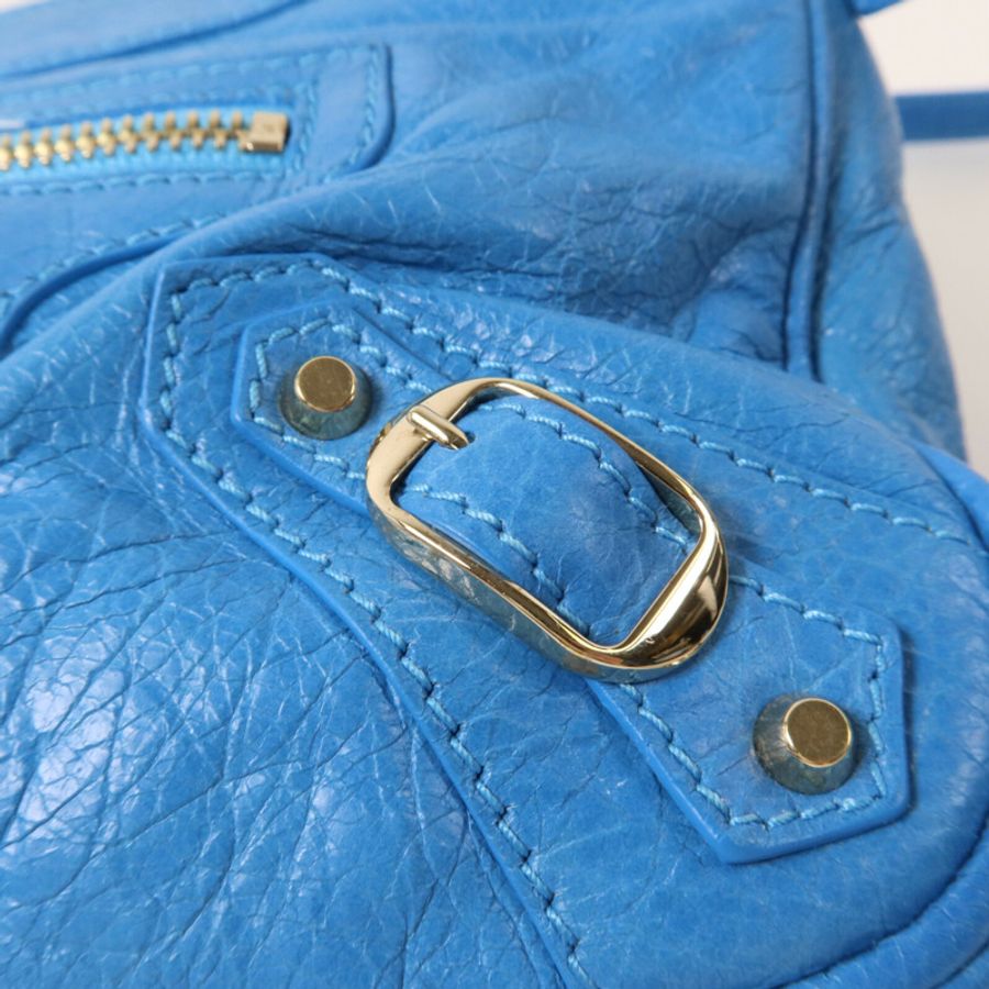 BALENCIAGA 羊皮皮革Motocross Classic Hip Crossbody肩背袋-10