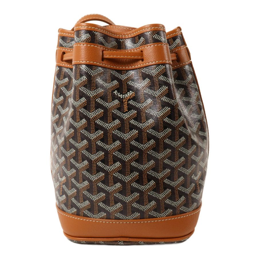 GOYARD 塗層帆布/牛皮皮革Petit Flot PM肩背袋-1