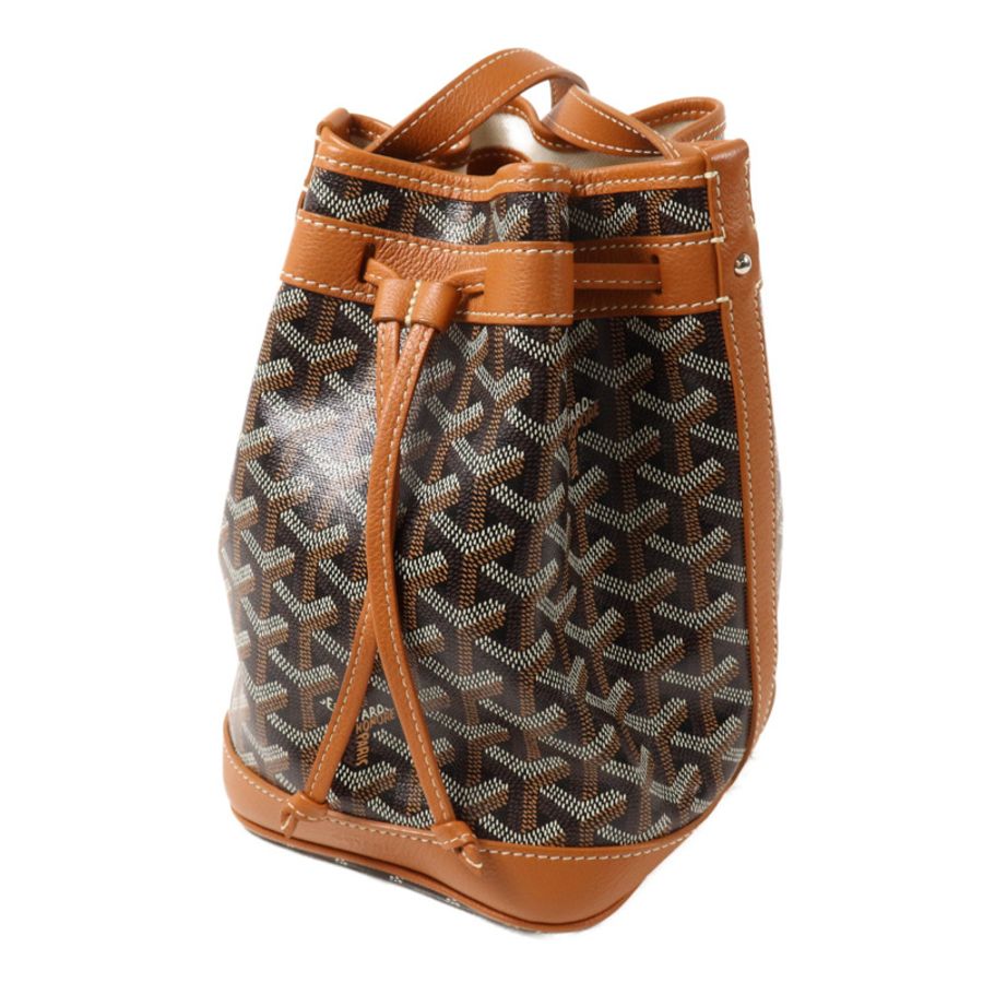 GOYARD 塗層帆布/牛皮皮革Petit Flot PM肩背袋-2