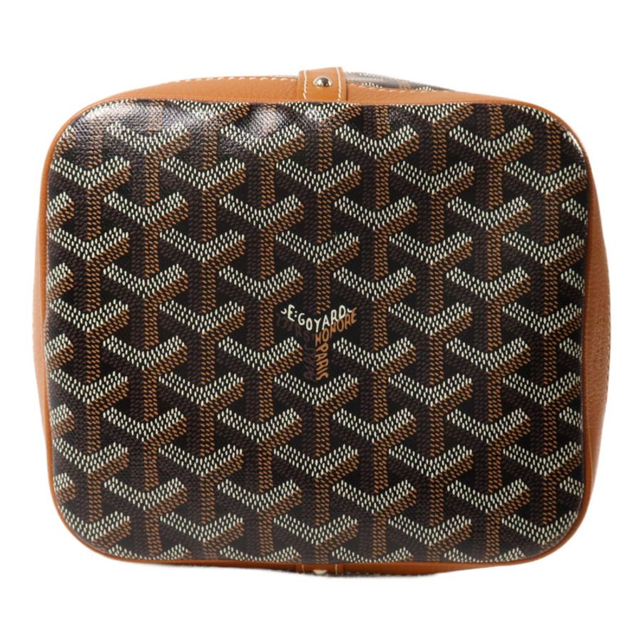 GOYARD 塗層帆布/牛皮皮革Petit Flot PM肩背袋-3