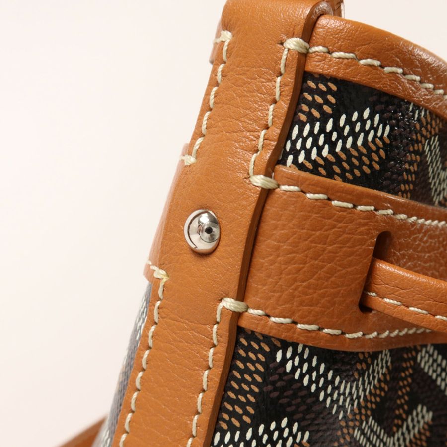 GOYARD 塗層帆布/牛皮皮革Petit Flot PM肩背袋-9