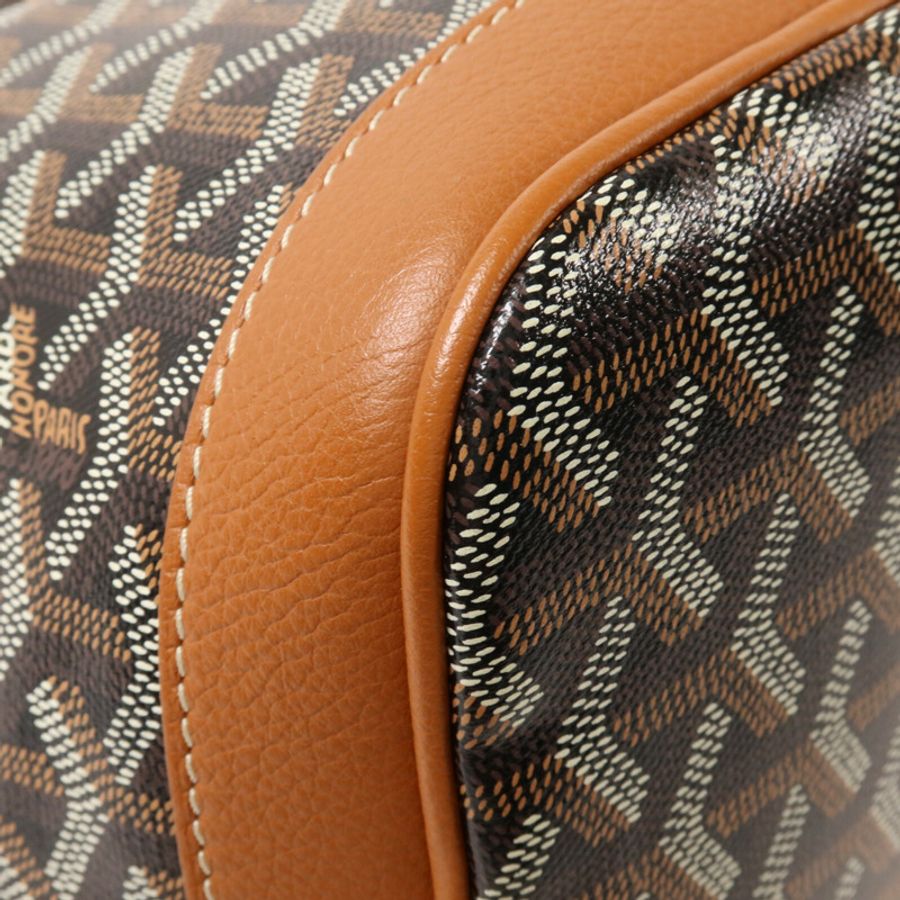 GOYARD 塗層帆布/牛皮皮革Petit Flot PM肩背袋-12