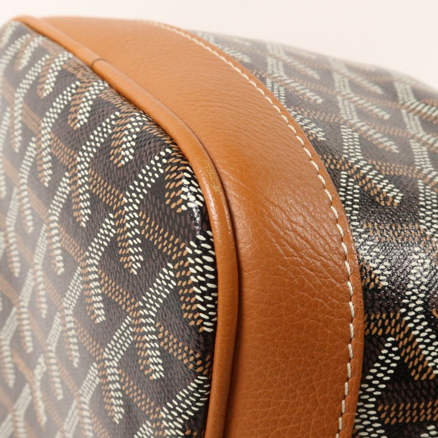 GOYARD 塗層帆布/牛皮皮革Petit Flot PM肩背袋-13