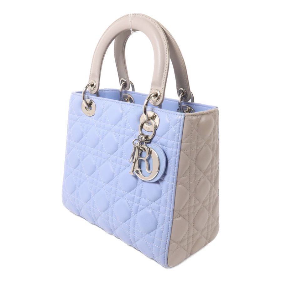 Dior 羊皮皮革Lady Dior Medium手挽肩背兩用袋-2