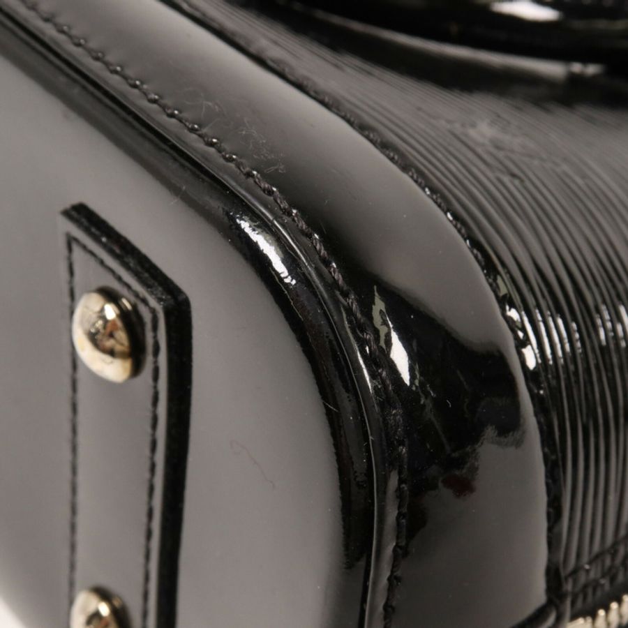 LOUIS VUITTON Epi Electric Alma BB銀扣手挽肩背兩用袋-10