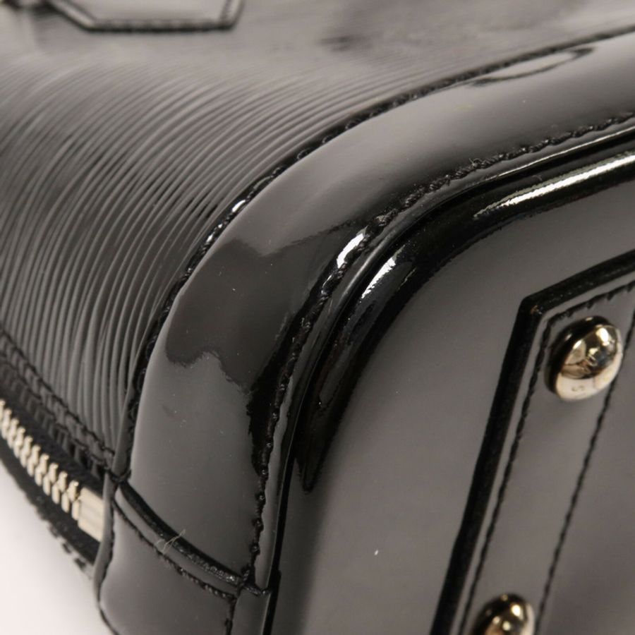 LOUIS VUITTON Epi Electric Alma BB銀扣手挽肩背兩用袋-11