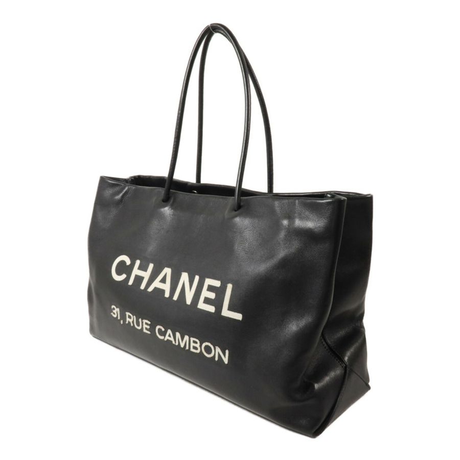 CHANEL 牛皮皮革Essential Logo Leather Tote Bag肩背袋-2