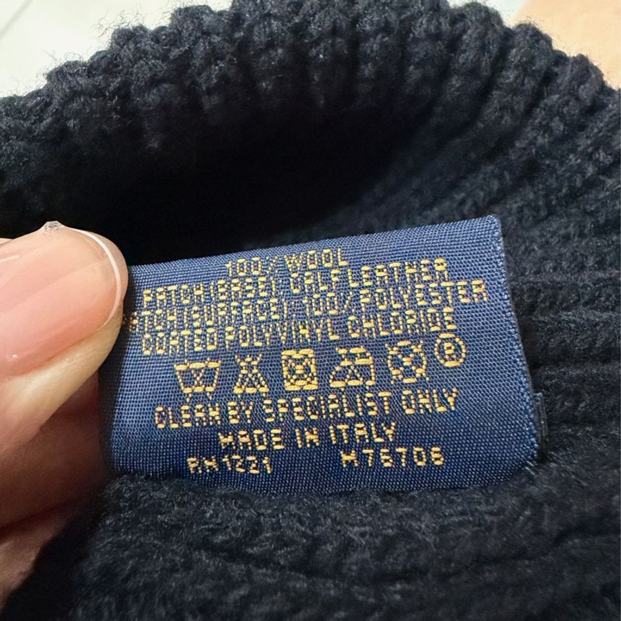 LV 黑色 羊毛 Monogram帆布 皮革 冷帽 毛帽 帽子製造-11