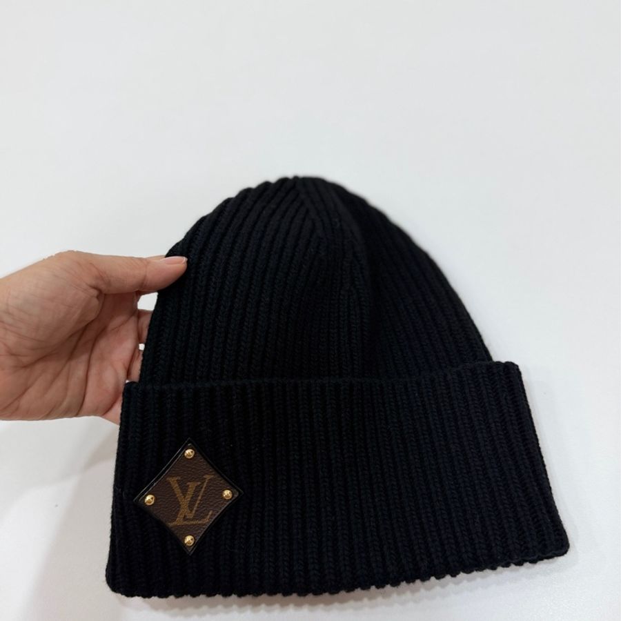 LV 黑色 羊毛 Monogram帆布 皮革 冷帽 毛帽 帽子製造-13