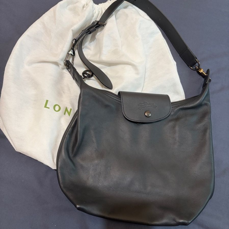 Longchamp Le Pliage Xtra Hobo 豎版黑色-8